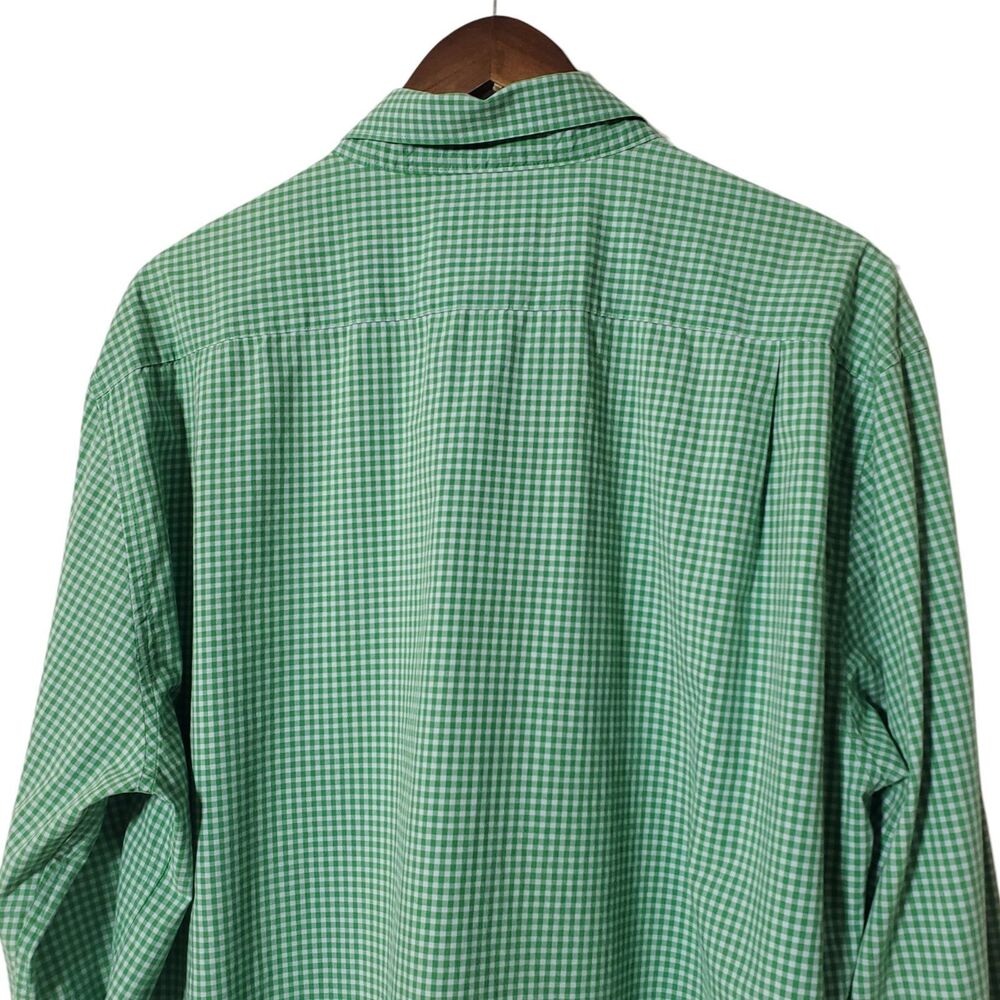 Barbour Shirt 3XL Regular Fit Green Country Outdoor Cotton Check Button Up Mens - Picture 6 of 13